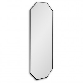 Восьмиугольное зеркало в тонкой чёрной раме Stilig L Black (Стилиг) Smal 50*120 см 